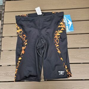 The Finals Mens Aztec Splice Black Orange Drawstring Jammer Size 36 New